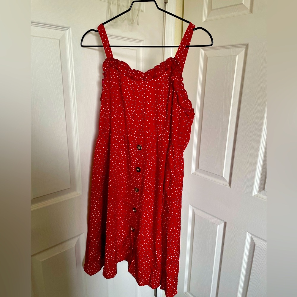 2x SHEIN dress. Red with white polka dots